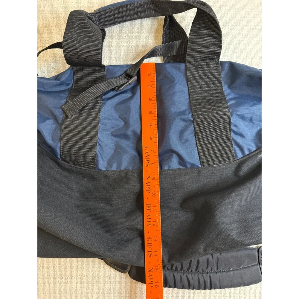 Vintage LL Bean Made in USA Adventure Duffle Bag Large 1990s Navy V273 Travel